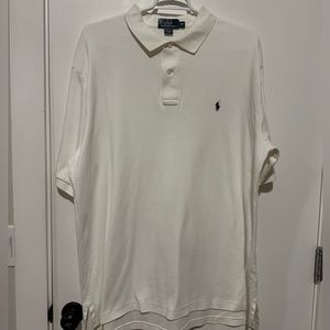 Polo Ralph Lauren - 2XLT knit polo shirt - white
